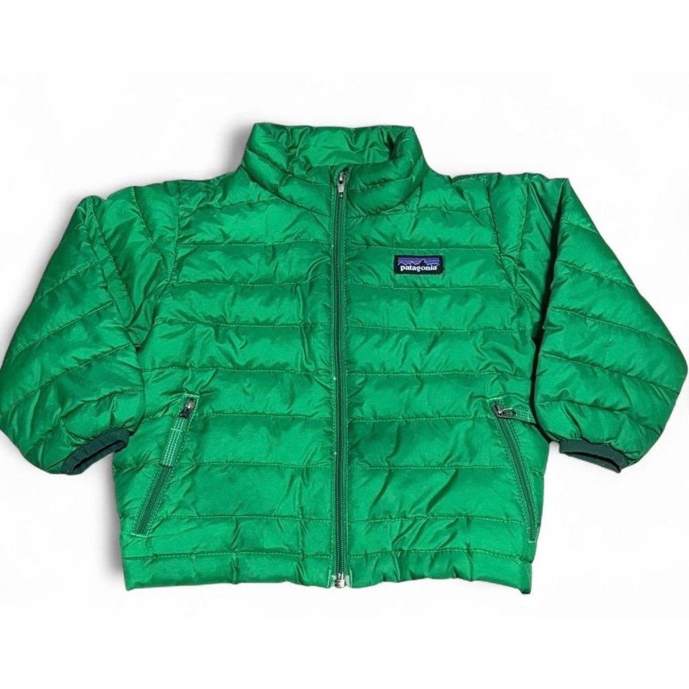 Patagonia Baby 18M Green Insulated Down Puffer Jacket Recycled Outdoor Coat